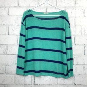 Honey Punch Size Small Sweater Striped Green